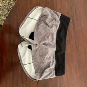 LuLu lemon heather grey shorts, size 4, in perfect condition.